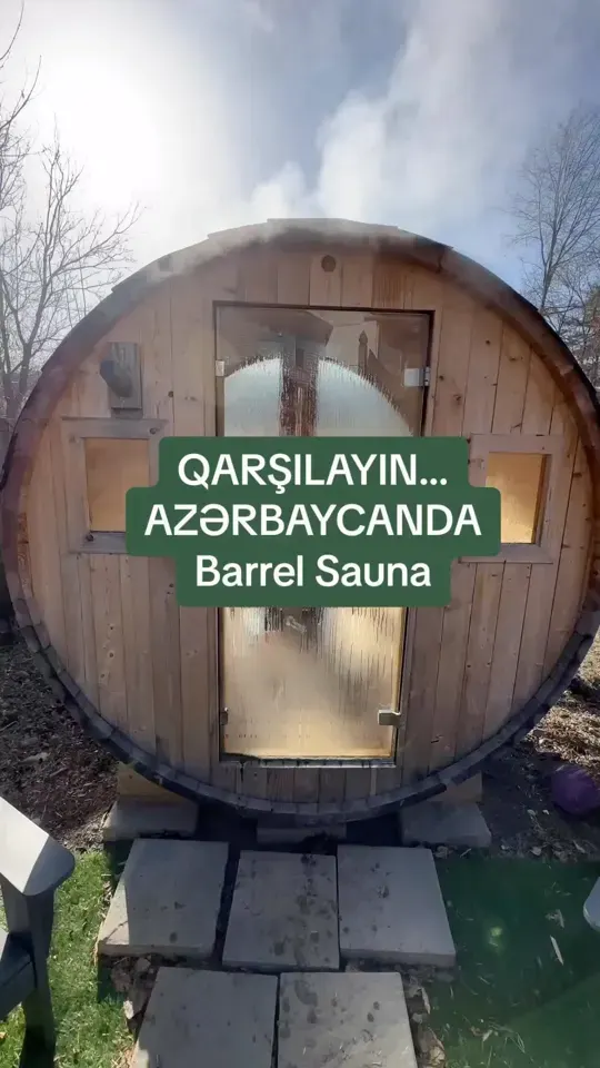Сауна-бочка — Qarşılayın… Azərbaycanda Barrel Sauna