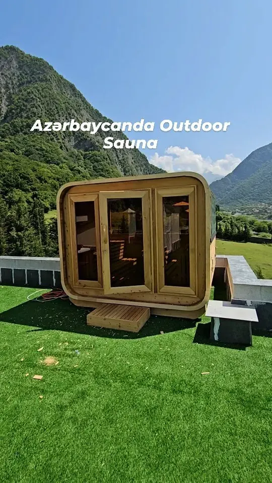 Сауна-куб — Azərbaycanda outdoor sauna
