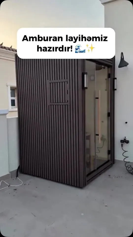 Cabin sauna — Amburan layihəmiz hazırdır