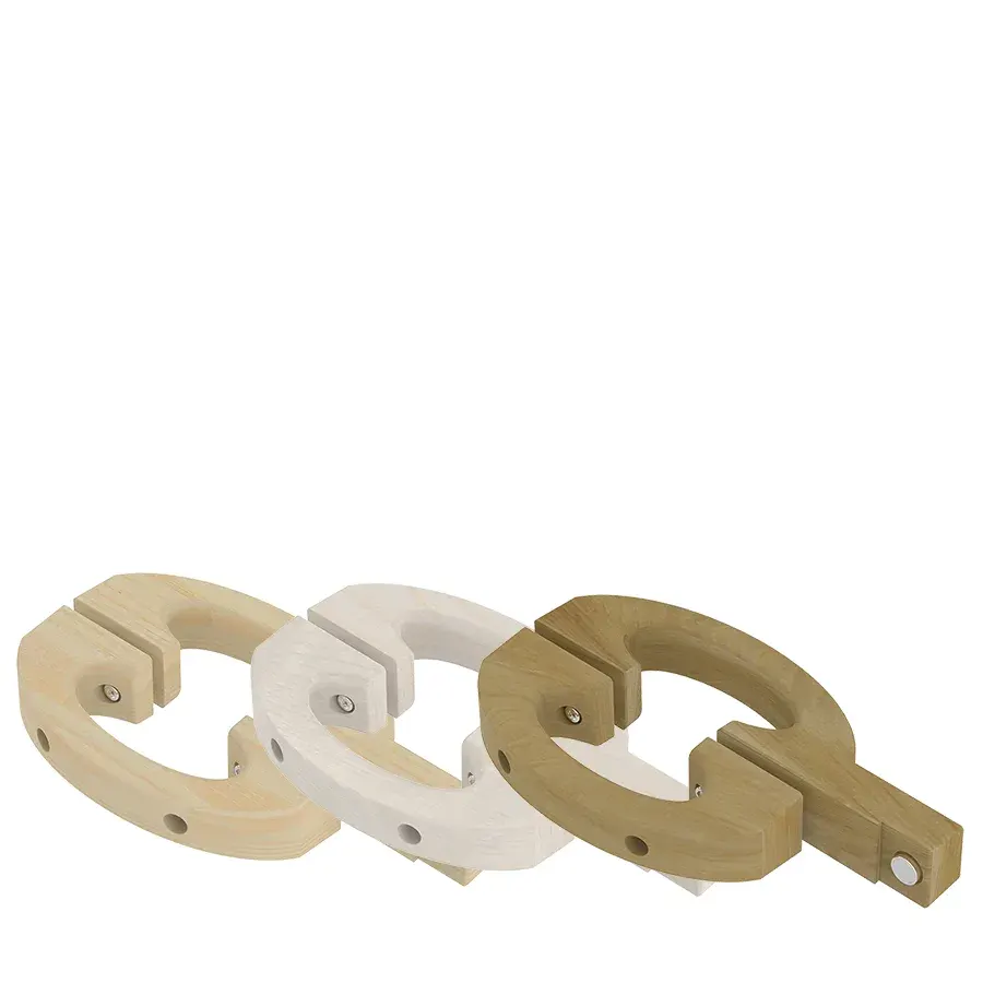 SAWO Wooden Door Handle with Magnetic Lock