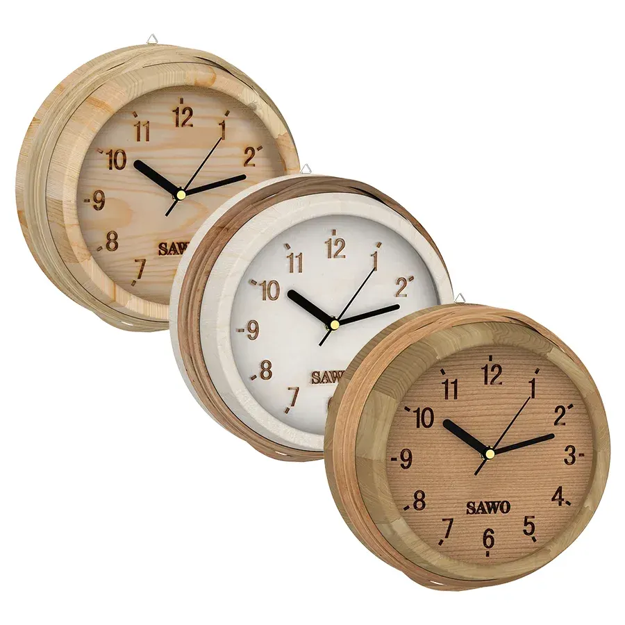 SAWO Wooden Pail Clock