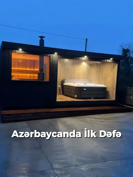 Outdoor spa — 🪵İstənilən növ və dizaynda outdoor saunaların, jakuzi və hot tub'ların hazırlanması.