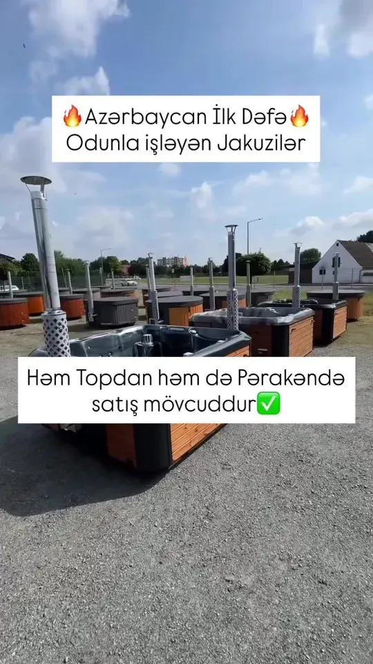 Wood-fired hot tub — 🔥 Azərbaycanda İlk Dəfə – Odunla Qızdırılan Jakuzilər!