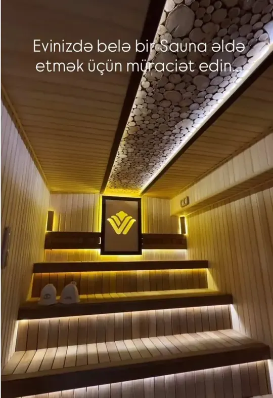 Сауна в доме — Fsünkar və gözoxşayan daxili saunaların yığılması üçün müraciət edə bilərsiniz!!!