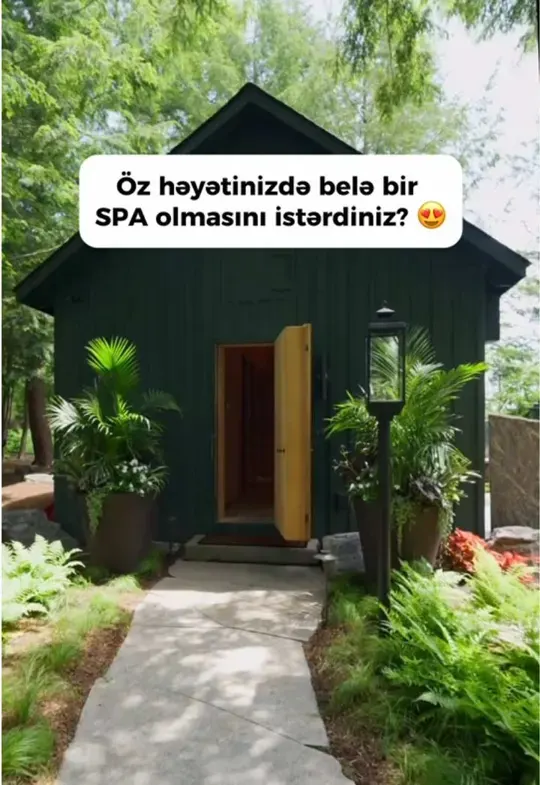 Cabin sauna — Öz həyətinizdə belə bir SPA olmasını istərdiniz?
