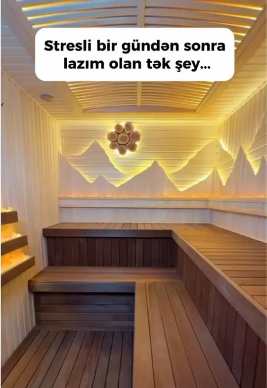 Indoor sauna — Günün bütün stresini unudacağınız bir məkanda olmaq necə hisskən?